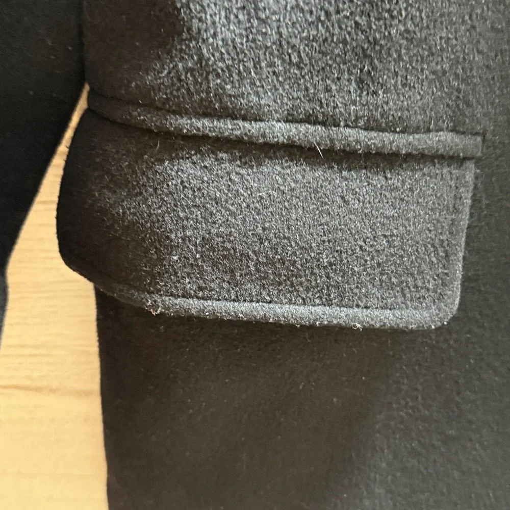 J Crew black wool pea coat. Size PXS - Picture 7 of 11